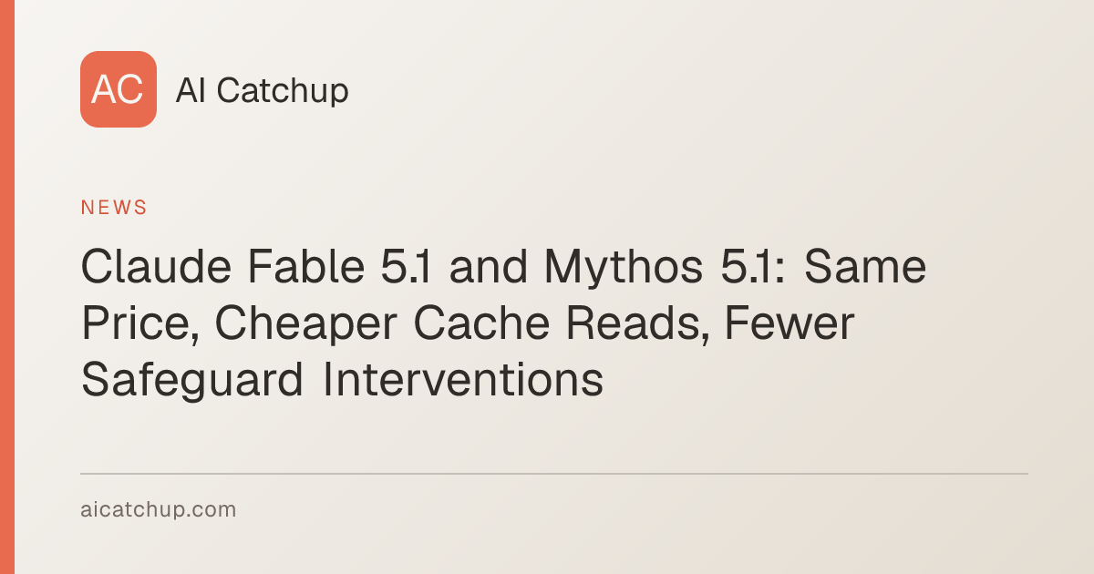Claude Fable 5.1 and Mythos 5.1: Pricing, Benchmarks, Safeguards | AI ...